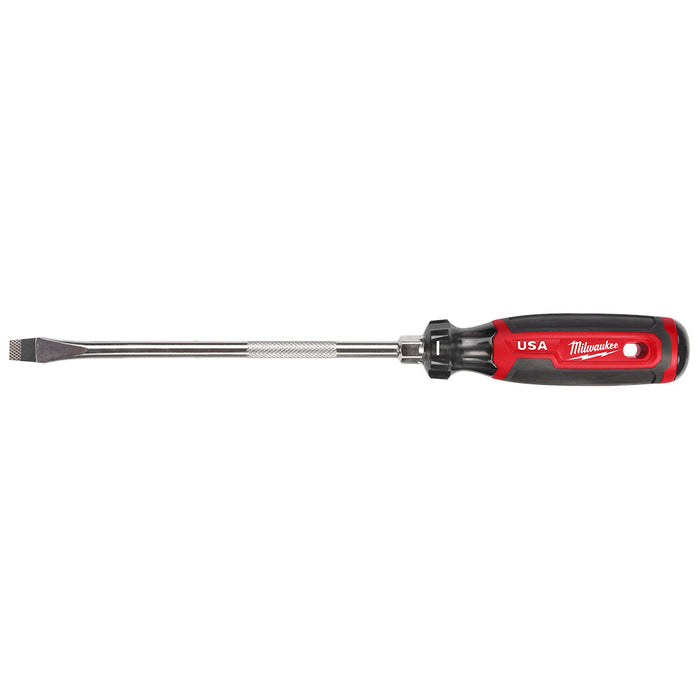 MILWAUKEE 3/8" Slotted 8" Cushion Grip Screwdriver