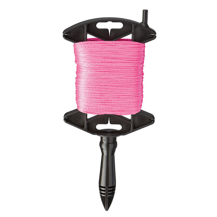 Empire Tools 500' PINK BRAIDED LINE W/REEL 39-500P