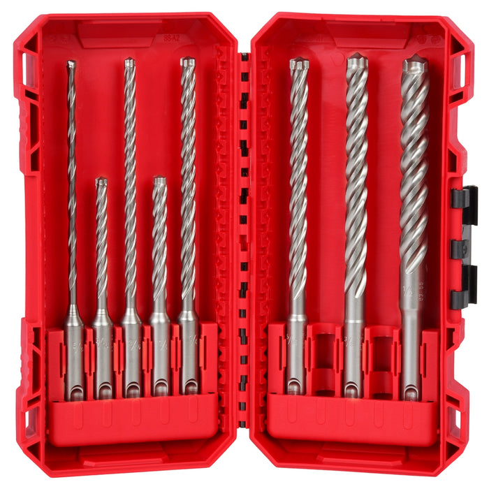 MILWAUKEE 8 PC. SDS PLUS MX4™ 4-Cutter Drill Bit Kit
