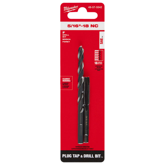 MILWAUKEE Straight Flute Plug Tap & Drill Bit Set
