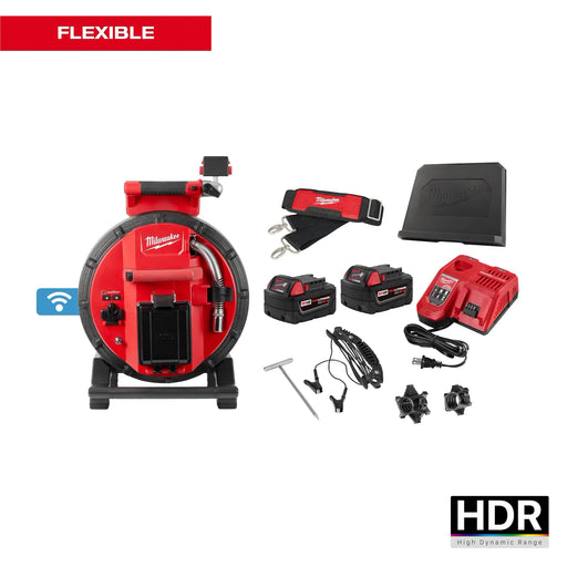 MILWAUKEE M18™ 100’ Flexible Modular Pipeline Inspection System Kit