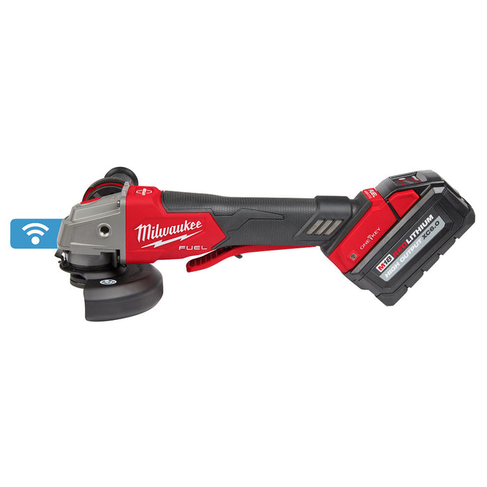 MILWAUKEE M18 FUEL 4-1/2" / 5" Braking Grinder w/ ONE-KEY & Paddle No Lock Switch Kit