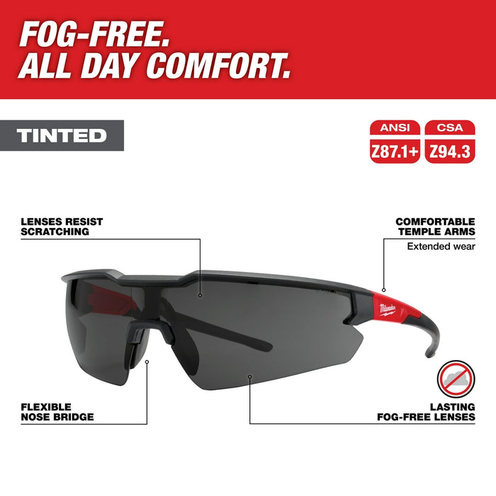 MILWAUKEE Safety Glasses - Fog-Free Lenses