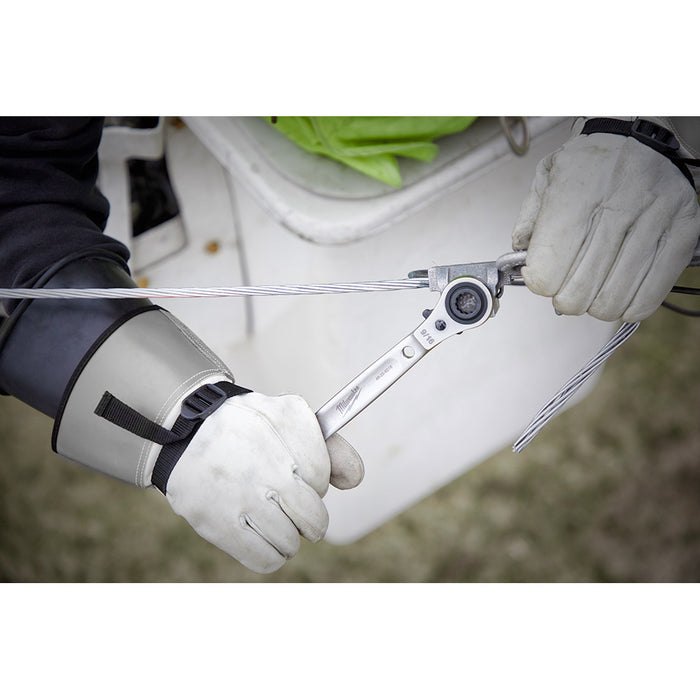 MILWAUKEE Lineman's 5 IN 1 Ratcheting Wrench w/ Milled Strike Face Q4