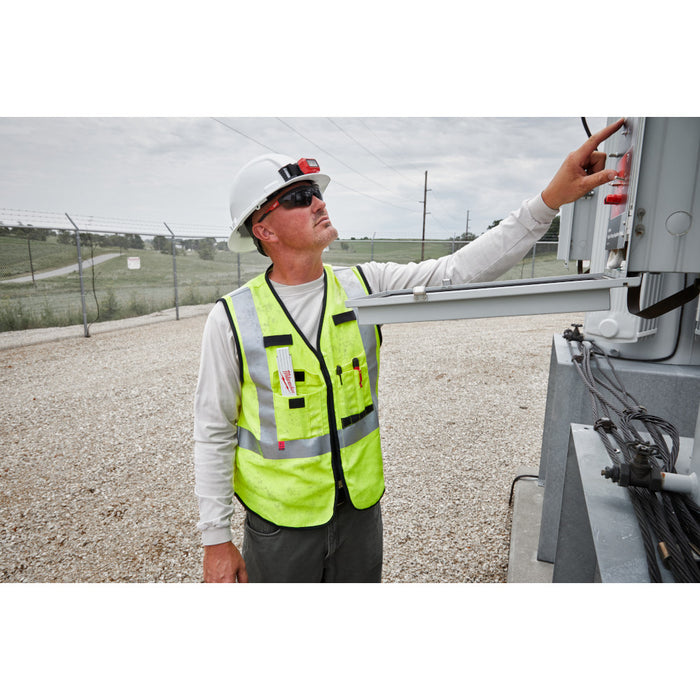 MILWAUKEE AR/FR Cat. 1 Chaleco de seguridad amarillo de alta visibilidad clase 2