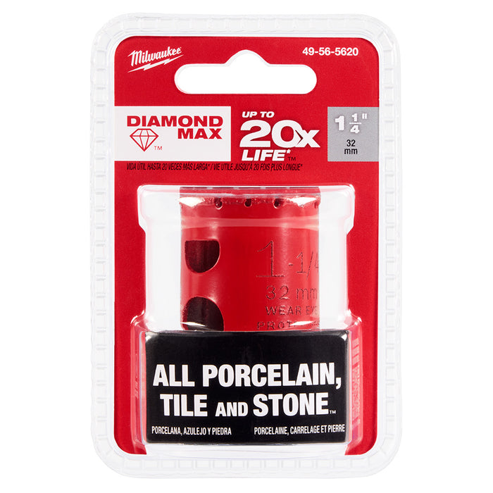 Milwaukee Tools 1-1/4" Diamond Max™ Hole Saw 49-56-5620