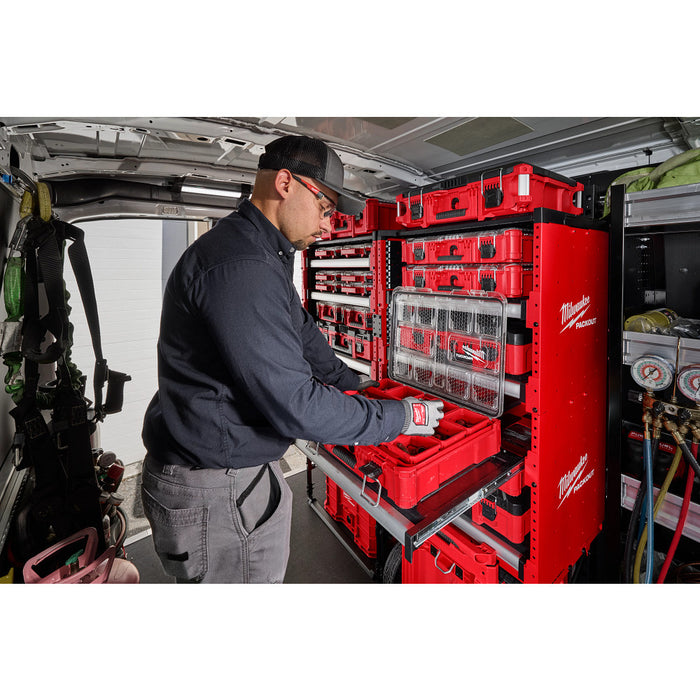 Milwaukee 48-21-8040 PACKOUT Rack Drawer Storage System w/ 50 lbs Capacity 48-21-8040