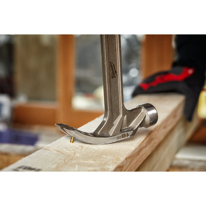 MILWAUKEE 16 oz. Smooth Face Hybrid Claw Hammer