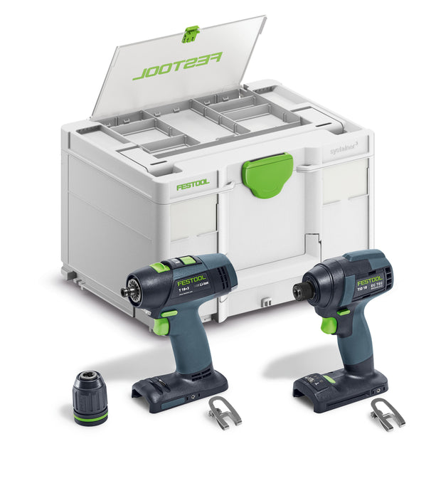 FESTOOL Impact Driver and Drill set TID 18 Basic-Set T18