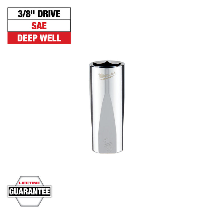 3/8" Drive 3/4" SAE 6-Point Deep Socket