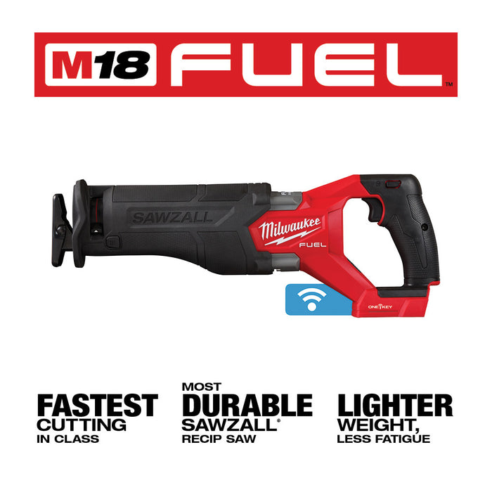 Sierra alternativa MILWAUKEE M18 FUEL™ SAWZALL® con ONE-KEY™ (solo herramienta)