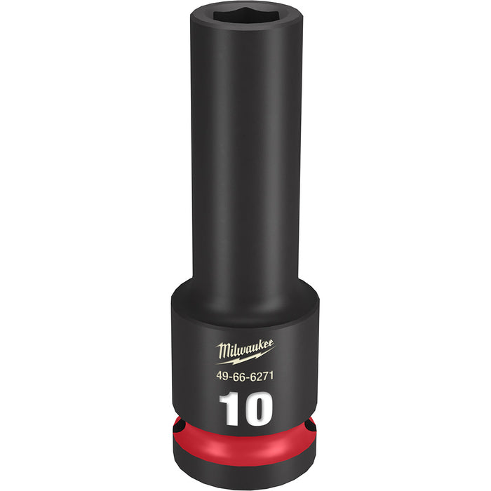 MILWAUKEE SHOCKWAVE Impact Duty 1/2" Drive 10MM Deep 6 Point Socket
