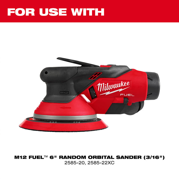 MILWAUKEE 6" Random Orbital Sander Backing Pad - Firm