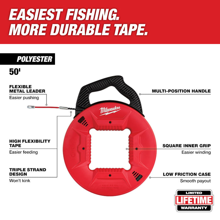 MILWAUKEE Polyester Fish Tape