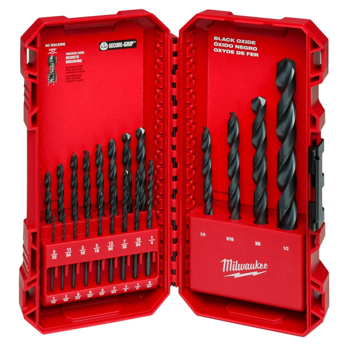 MILWAUKEE 21 PC. THUNDERBOLT® Black Oxide Drill Bit Set Q4