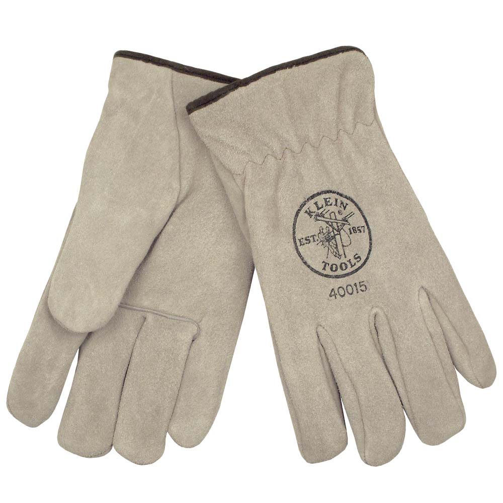 KLEIN TOOLS Suede Cowhide Lined Drivers Gloves