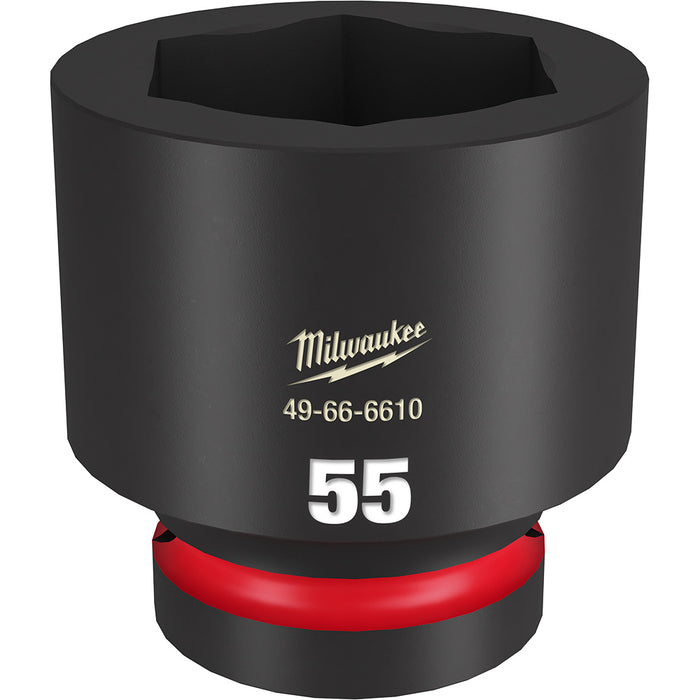 MILWAUKEE SHOCKWAVE Impact Duty 1" Drive 55MM Standard 6 Point Socket