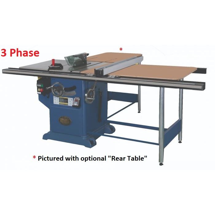 Oliver Machinery 12" Heavy-Duty Tablesaw with 52" capacity & Side Table
