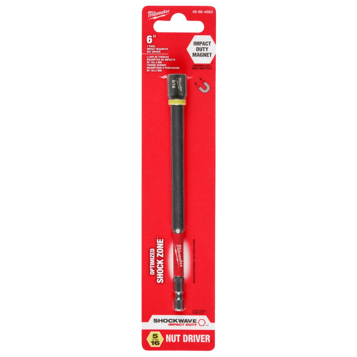 MILWAUKEE SHOCKWAVE IMPACT DUTY™ 6" Magnetic Nut Drivers