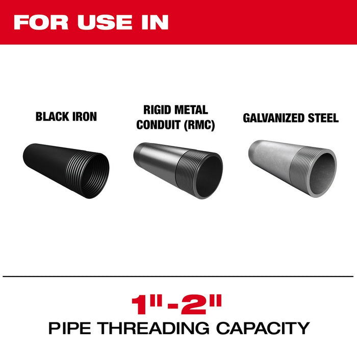MILWAUKEE 1/2"-3/4" HIGH SPEED NPT Universal Pipe Threading Dies