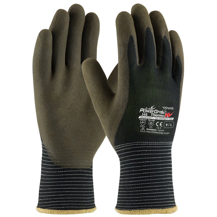 PIP PowerGrab™ Thermo W Seamless Knit Polyester Glove with Acrylic Liner and Latex MicroFinish Grip on Palm & Fingers