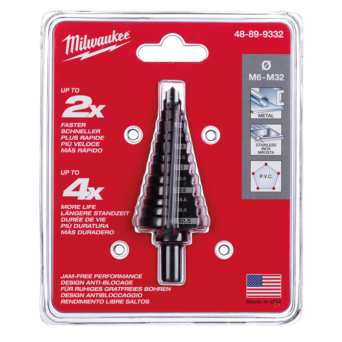Milwaukee Tools Step Bit M6-M32 (32,5MM) 48-89-9332