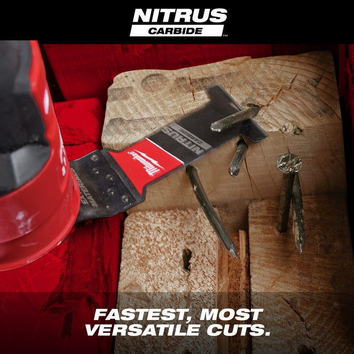 MILWAUKEE NITRUS CARBIDE™ Extreme Metal Universal Fit OPEN-LOK™ Multi-Tool Blade