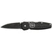 KLEIN TOOLS 2-1/4" Drop Point Blade Black Lightweight Lockback Knife