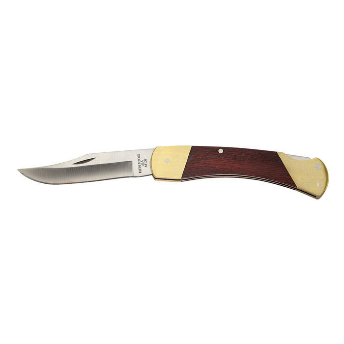 KLEIN TOOLS 3-3/8" Drop Point Blade Sportsman Knife