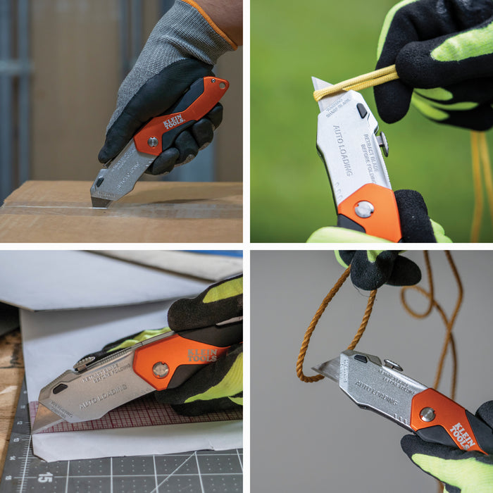 KLEIN TOOLS Auto-Loading Folding Utility Knife