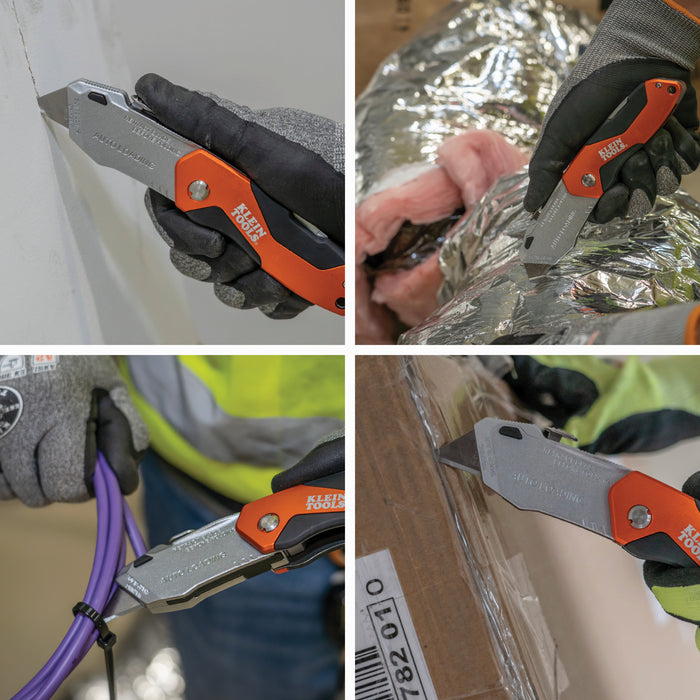 KLEIN TOOLS Auto-Loading Folding Utility Knife