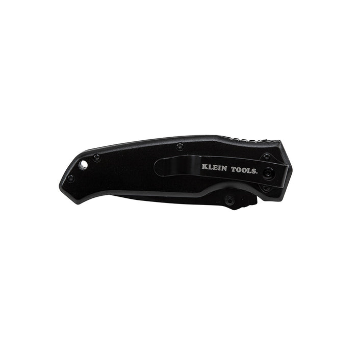 KLEIN TOOLS Black Drop Point Blade Pocket Knife
