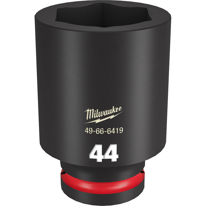 MILWAUKEE SHOCKWAVE Impact Duty Dado de 6 puntos con accionamiento de 3/4" y 44 mm de profundidad