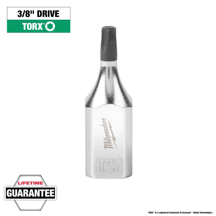 MILWAUKEE TORX® 3/8" T27 Drive Bit Socket