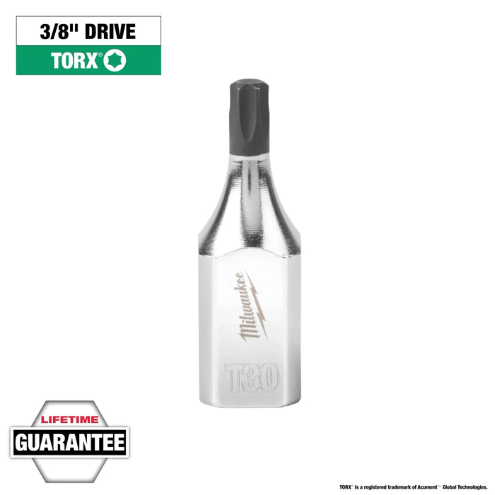 MILWAUKEE TORX® 3/8" T30 Drive Bit Socket