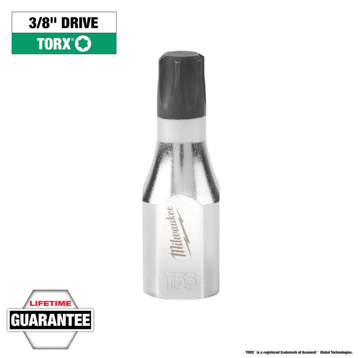 MILWAUKEE TORX® 3/8" T55 Drive Bit Socket