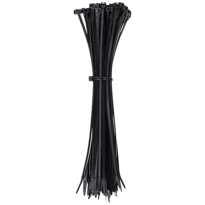 KLEIN TOOLS Black 11.5" 50-Pound Tensile Strength Cable Zip Ties (100 PACK)
