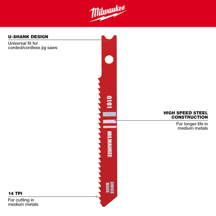 Milwaukee Tools JIG SAW BLADE 2-3/4" 48-42-0101