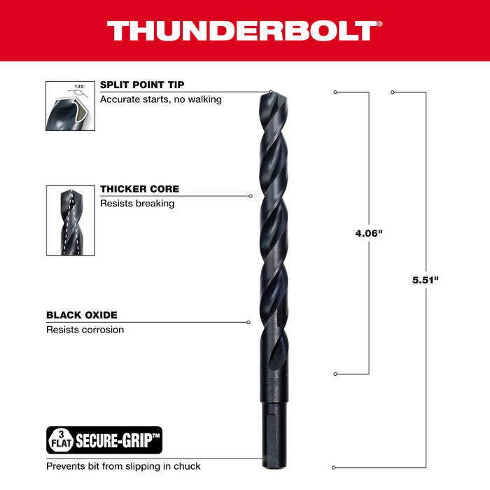 Milwaukee Tools 7/16" Thunderbolt Black Oxide 48-89-2734