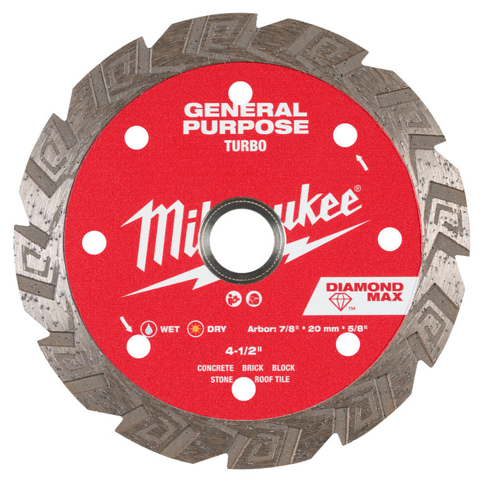 MILWAUKEE DIAMOND MAX™ Turbo General Purpose Blades