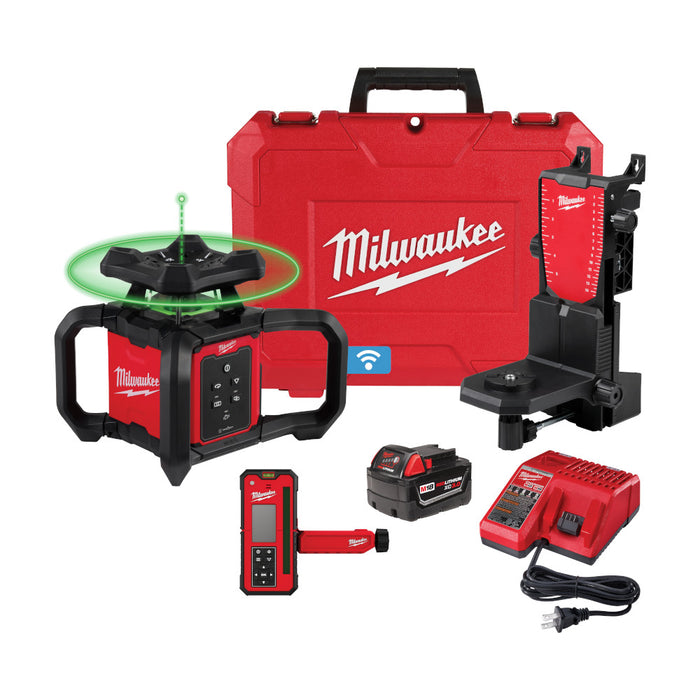 MILWAUKEE M18™ Green Interior Rotary Laser Level Kit