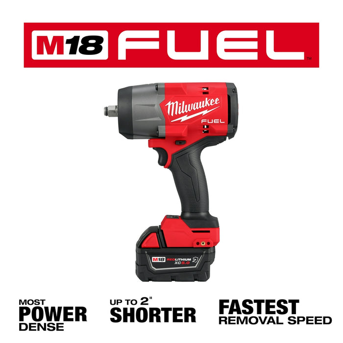 Milwaukee M18 FUEL 1/2" High Torque Impact Wrench and Grease Gun Combo Kit M18 2967-22GG