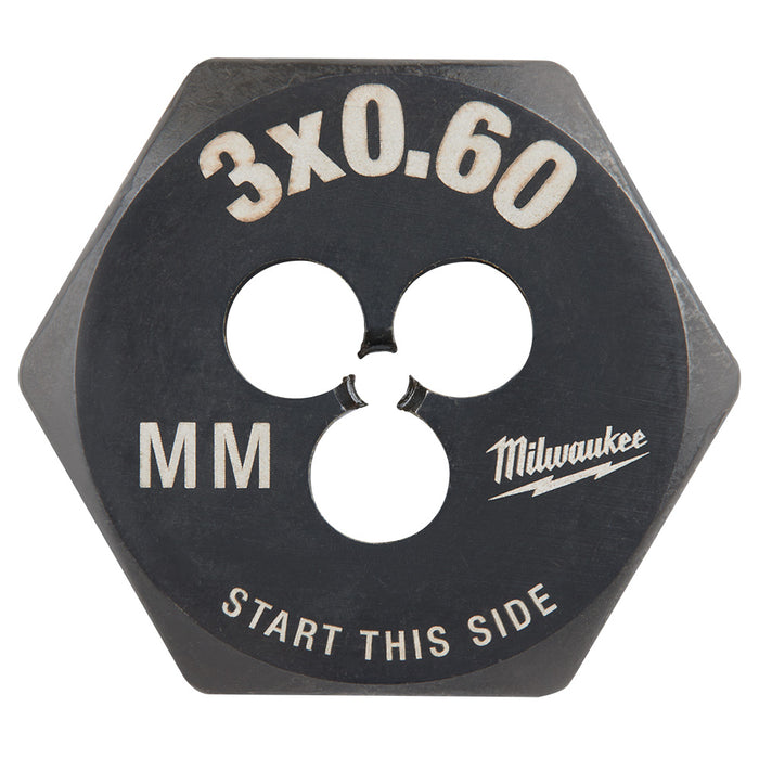 Troquel de roscado hexagonal métrico de 1" MILWAUKEE
