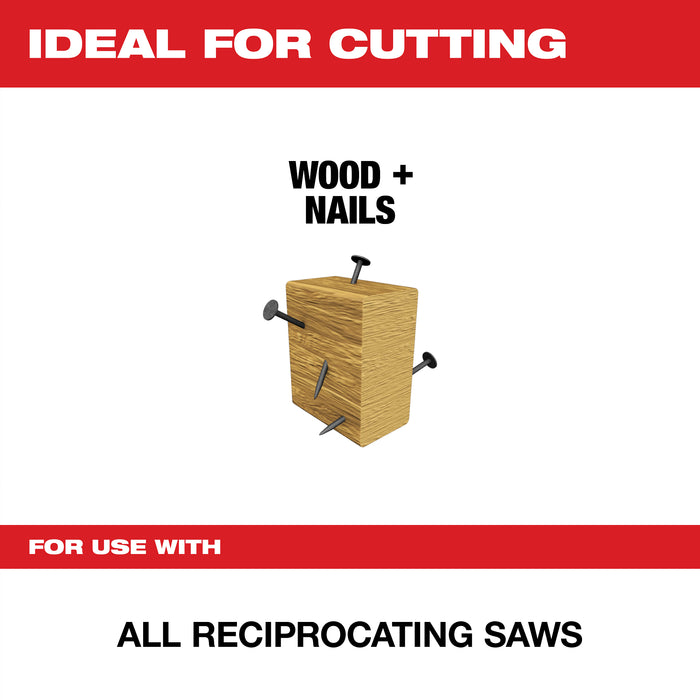 Milwaukee 9 in. 8TPI Sawzall Blade 48-01-2006