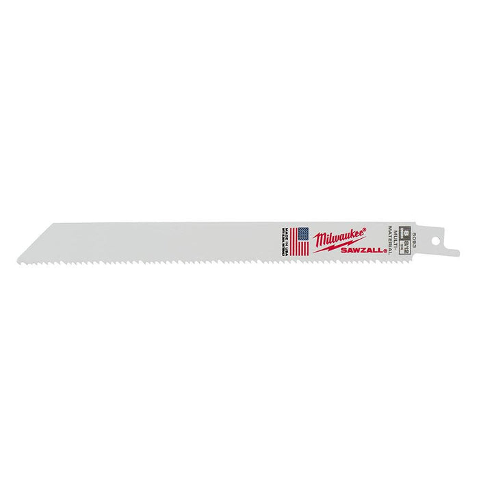 MILWAUKEE 8" 8/12 TPI SAWZALL® Standard Multi-Material Blade