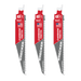 MILWAUKEE 6" 6 TPI WRECKER™ Multi-Material SAWZALL® Blade w/ Carbide Teeth (3 PACK)