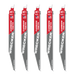 MILWAUKEE 9" 6 TPI WRECKER™ Multi-Material SAWZALL® Blade w/ Carbide Teeth (5 PACK)