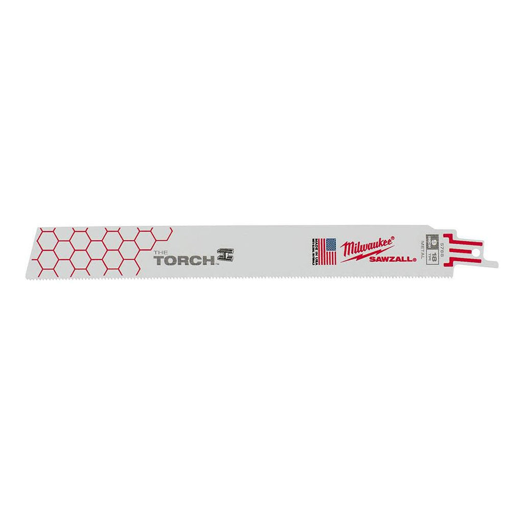 Milwaukee 48-00-8784 Super Sawzall Blades – 18 TPI, 6”, Torch, 25-Pack Bi-Metal
