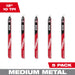 MILWAUKEE 12" 10 TPI TORCH™ w/ NITRUS CARBIDE™ Teeth For Medium Metal (5 PACK)