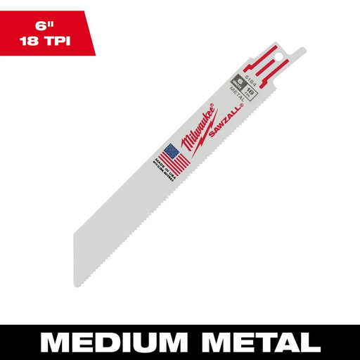 6 in. 18TPI Sawzall Blade